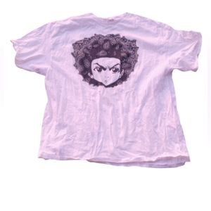 The Boondocks Huey Freeman tee. White. 2XL